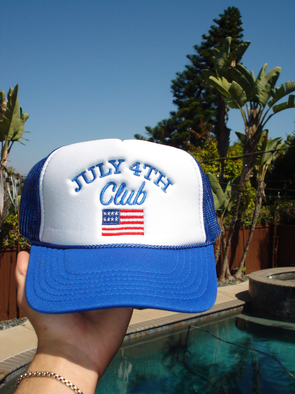 JULY 4TH CLUB HAT - FOAM BLUE
